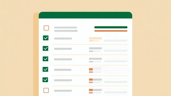 Worker onboarding checklist with progress indicators and completion status
